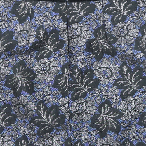 Oasis Womens Multicoloured Floral Polyester A-Line Skirt Size 8 Zip