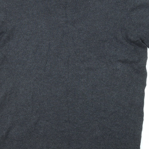 Zara Womens Grey Round Neck Acrylic Pullover Jumper Size M