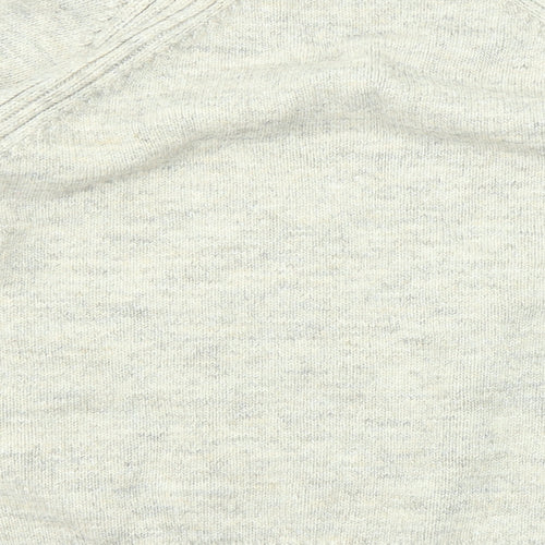 Marks and Spencer Womens Beige High Neck Acrylic Pullover Jumper Size L