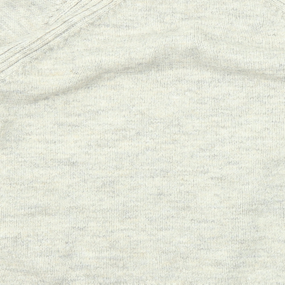 Marks and Spencer Womens Beige High Neck Acrylic Pullover Jumper Size L