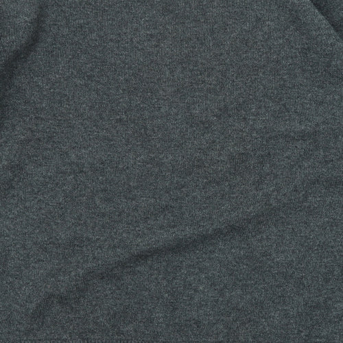 Jack Russell Mens Grey V-Neck Wool Pullover Jumper Size L Long Sleeve