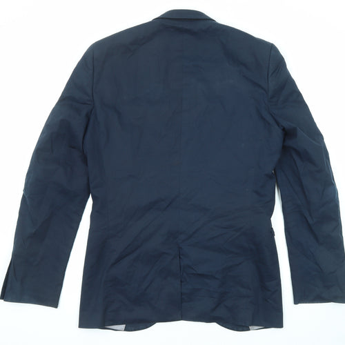 NEXT Mens Blue Cotton Jacket Suit Jacket Size 40 Regular