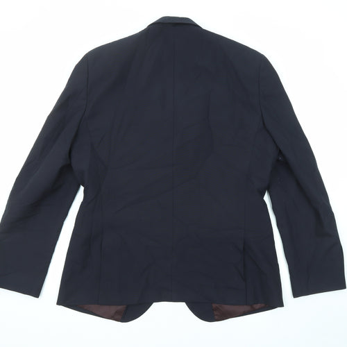 NEXT Mens Blue Polyester Jacket Suit Jacket Size 44 Regular