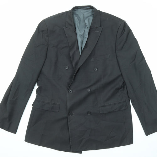 Red Herring Mens Grey Polyester Jacket Suit Jacket Size 44 Regular