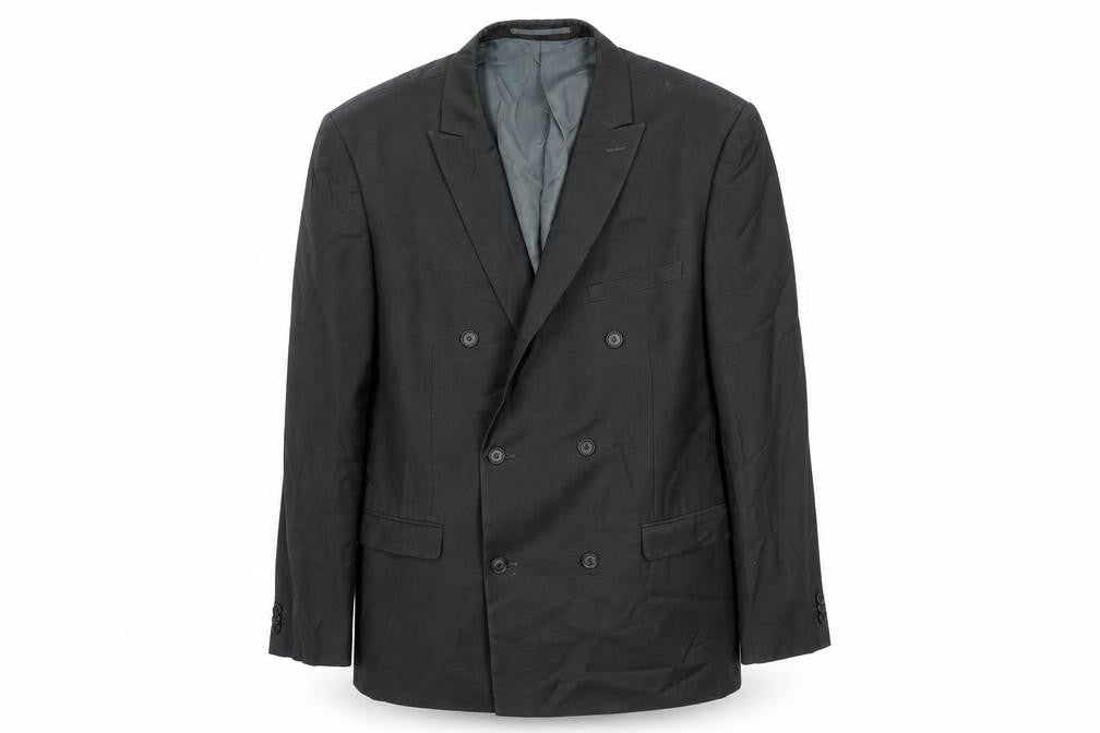 Front view of Red Herring men’s grey polyester jacket suit jacket, size 44, regular