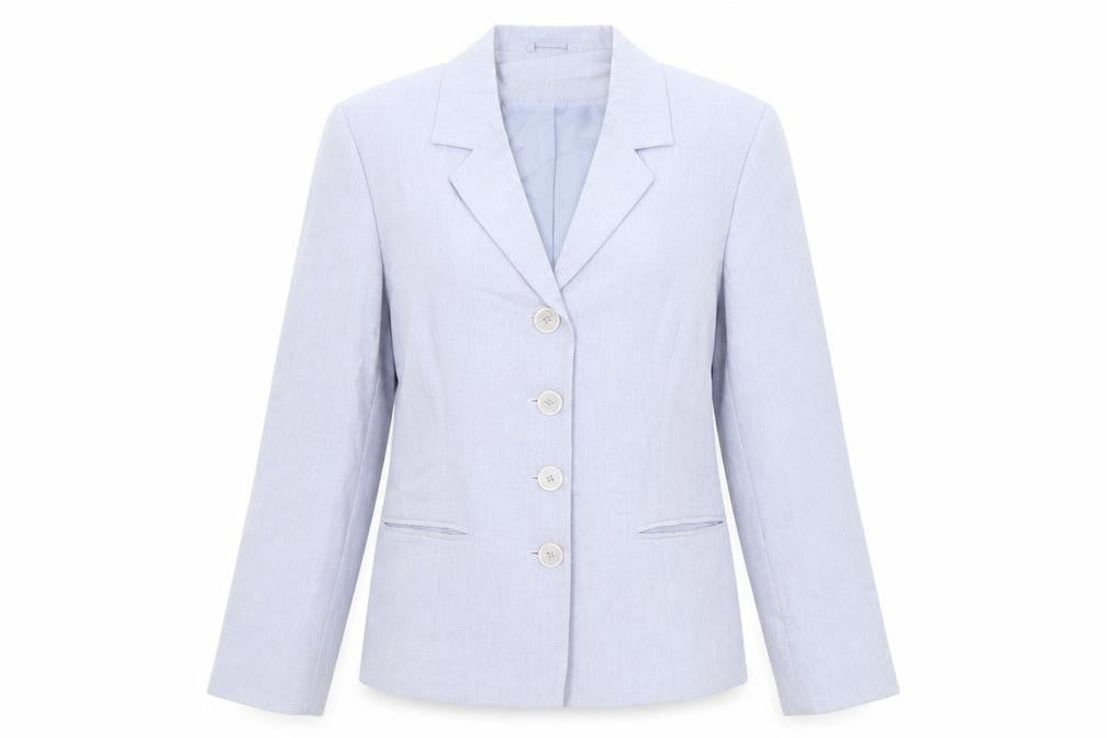 Richards Womens Purple Jacket Blazer Size 12 Button