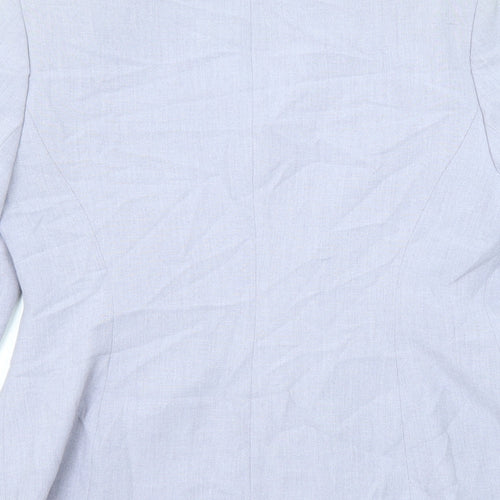 Richards Womens Purple Jacket Blazer Size 12 Button