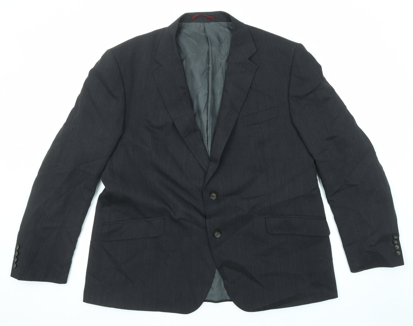 Marks and Spencer Mens Black Wool Jacket Suit Jacket Size 46 Regular