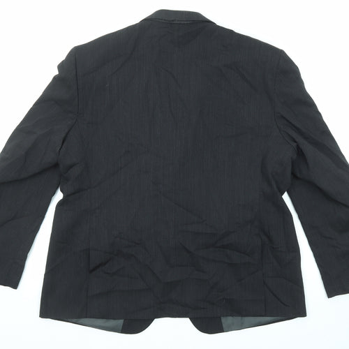 Marks and Spencer Mens Black Wool Jacket Suit Jacket Size 46 Regular