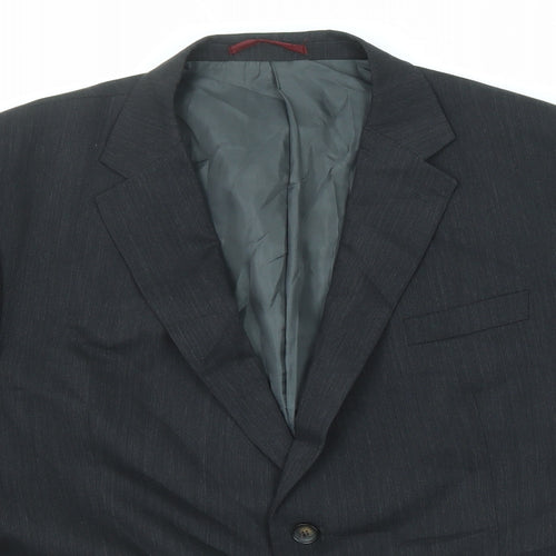 Marks and Spencer Mens Black Wool Jacket Suit Jacket Size 46 Regular