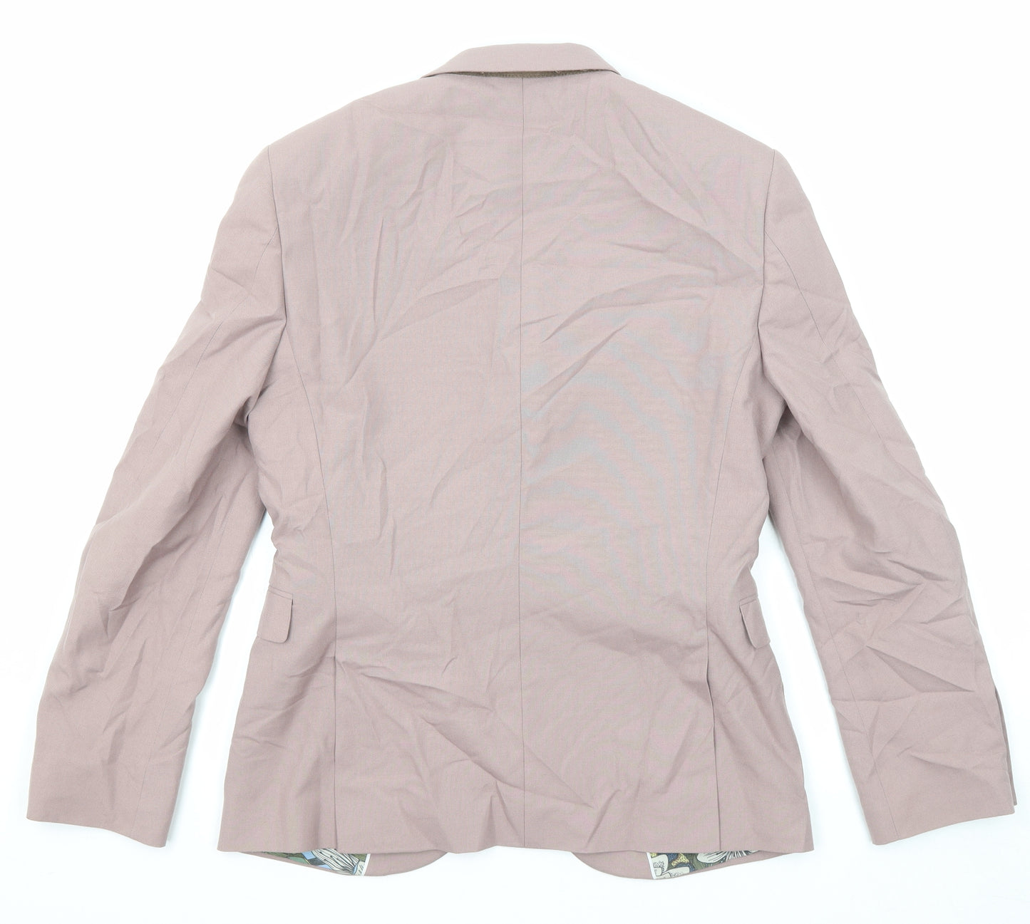 NEXT Mens Pink Polyester Jacket Suit Jacket Size 38 Regular