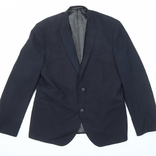 NEXT Mens Blue Polyester Jacket Suit Jacket Size 44 Regular