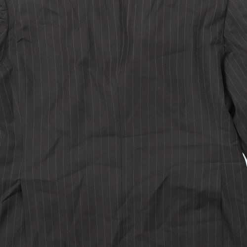 NEXT Mens Brown Striped Wool Jacket Suit Jacket Size 42 Regular