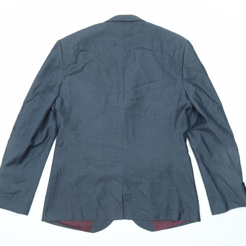Connor Mens Blue Polyester Jacket Suit Jacket Size 42 Regular