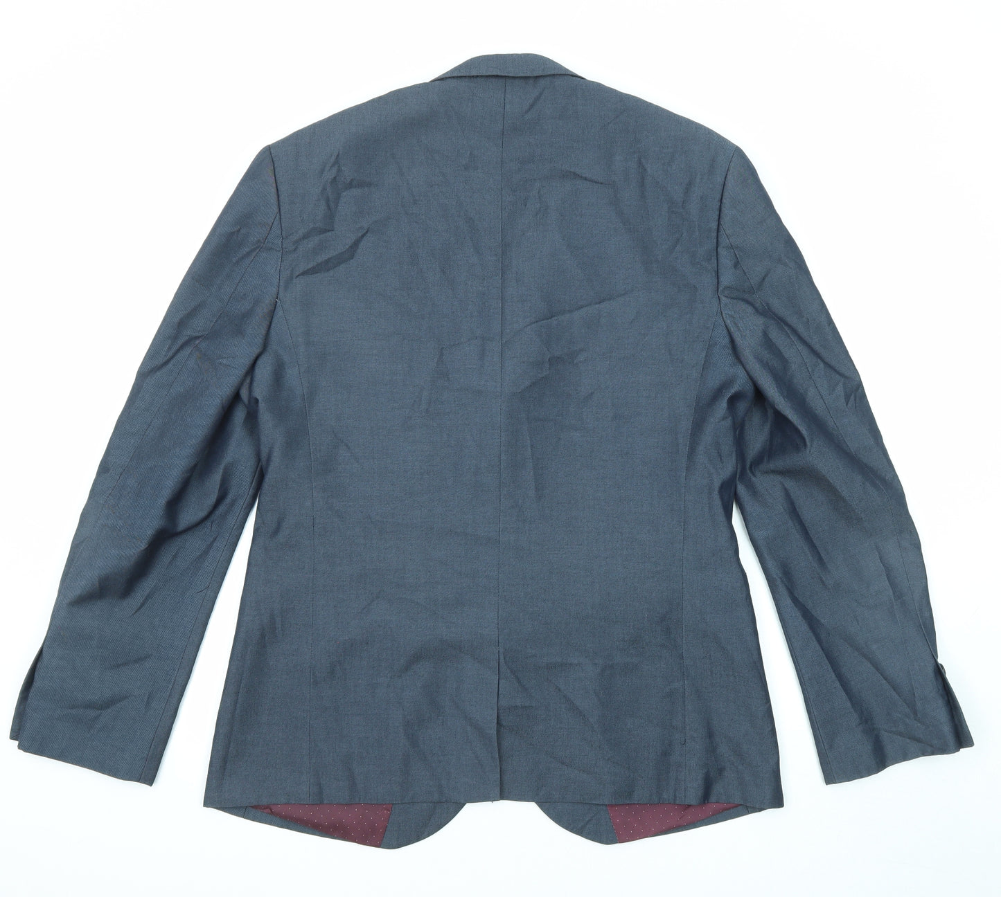 Connor Mens Blue Polyester Jacket Suit Jacket Size 42 Regular