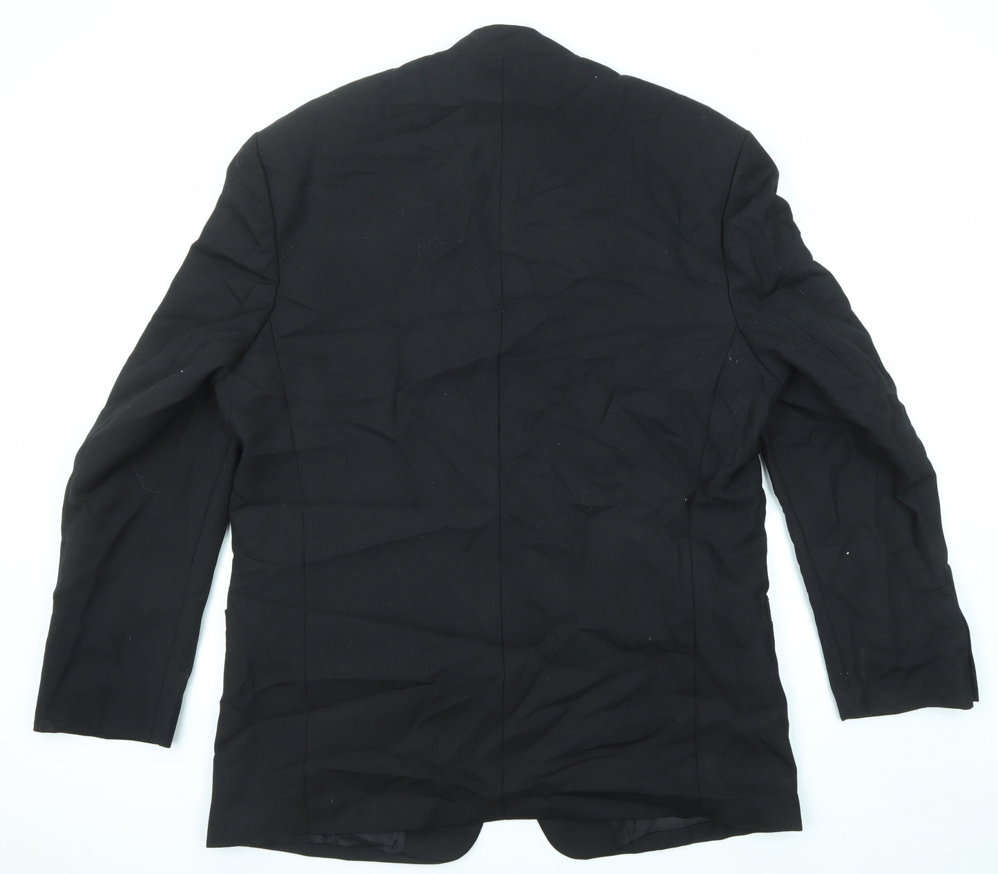 Ciro Citterio Mens Black Wool Jacket Suit Jacket Size 46 Regular