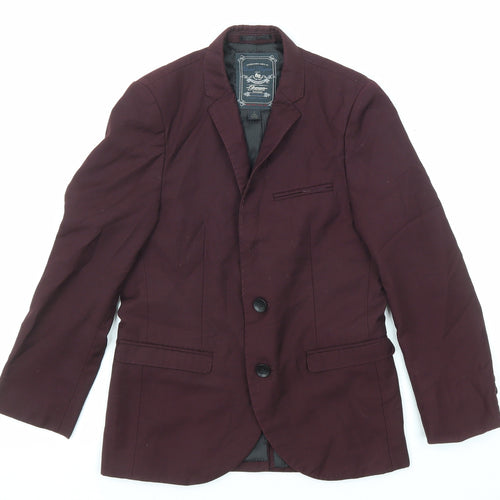 NEXT Boys Purple Shirt Jacket Blazer Size 9 Years Button
