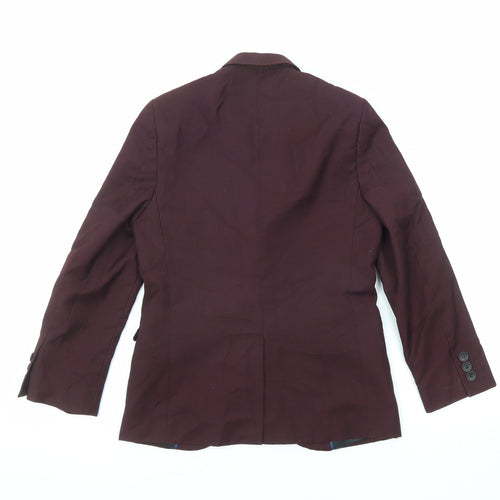 NEXT Boys Purple Shirt Jacket Blazer Size 9 Years Button