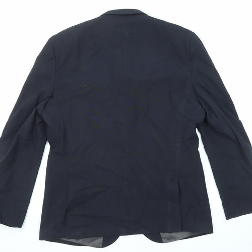 NEXT Mens Blue Polyester Jacket Blazer Size 44 Regular
