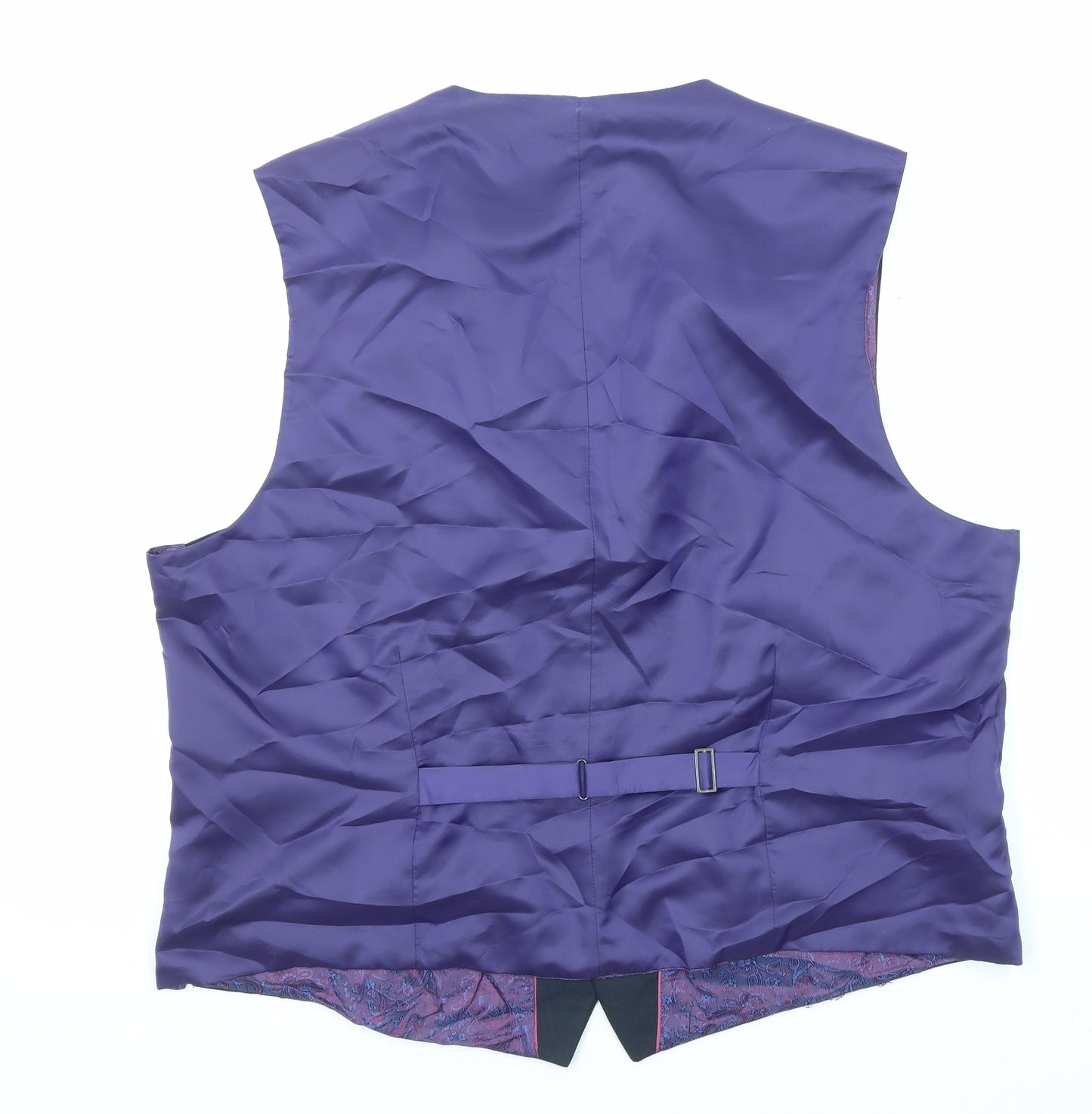 Gibson Mens Blue Wool Jacket Suit Waistcoat Size 48 Regular