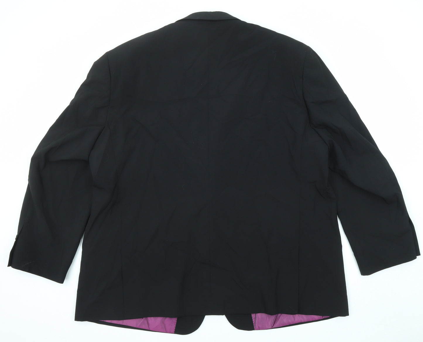 Skopes Mens Black Wool Jacket Suit Jacket Size 52 Regular