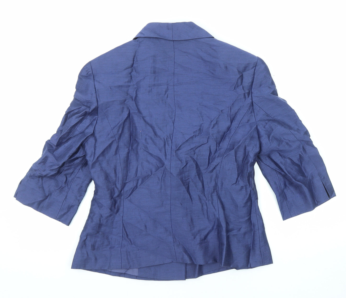 Minuet Womens Blue Jacket Blazer Size 10 Button