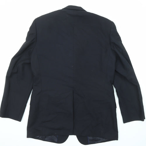 NEXT Mens Black Wool Jacket Suit Jacket Size 40 Regular