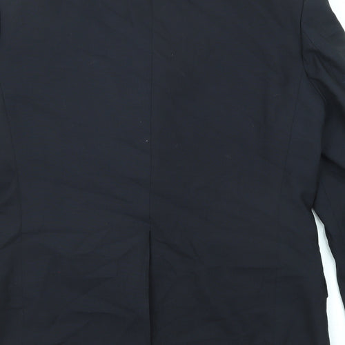 NEXT Mens Black Wool Jacket Suit Jacket Size 40 Regular
