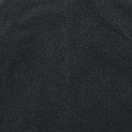 EWM Womens Black Pea Coat Coat Size 14 Button