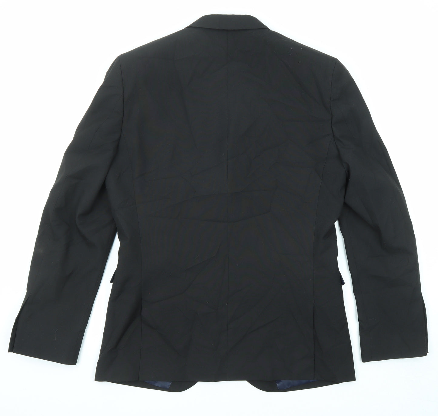 NEXT Mens Black Polyester Jacket Suit Jacket Size 40 Regular