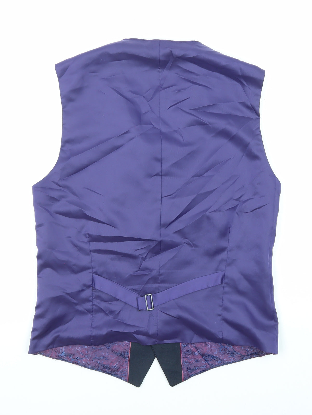 Gibson Mens Blue Wool Jacket Suit Waistcoat Size 40 Regular