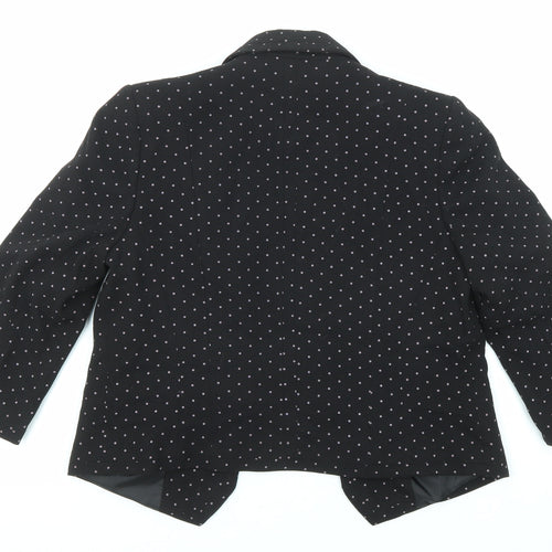 Red Herring Womens Black Polka Dot Jacket Blazer Size 10