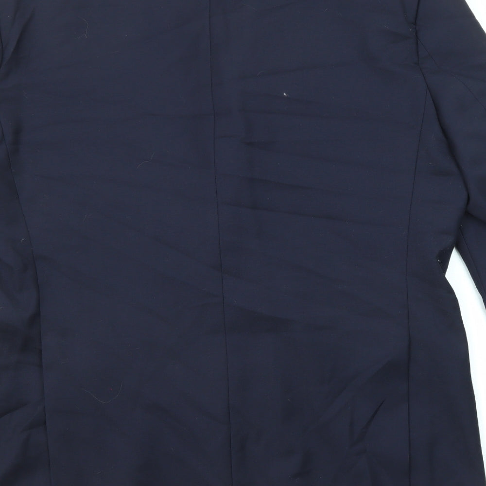 Samuel Windsor Mens Blue Wool Jacket Suit Jacket Size 42 Regular