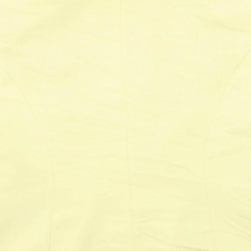 Anne Brooks Womens Yellow Jacket Blazer Size 12 Button