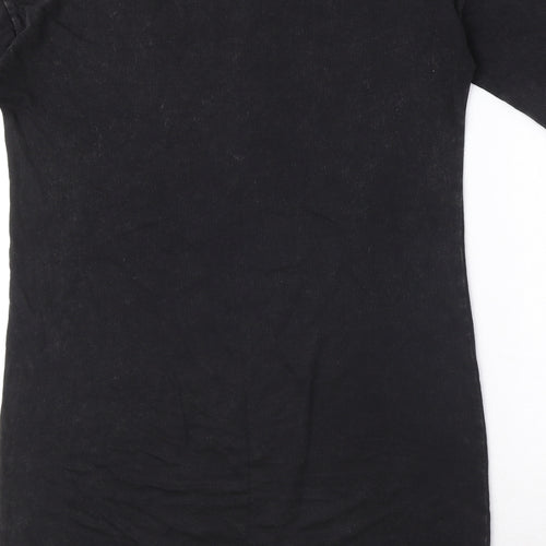 Garcia jeans Womens Black 100% Cotton A-Line Size S Round Neck Pullover