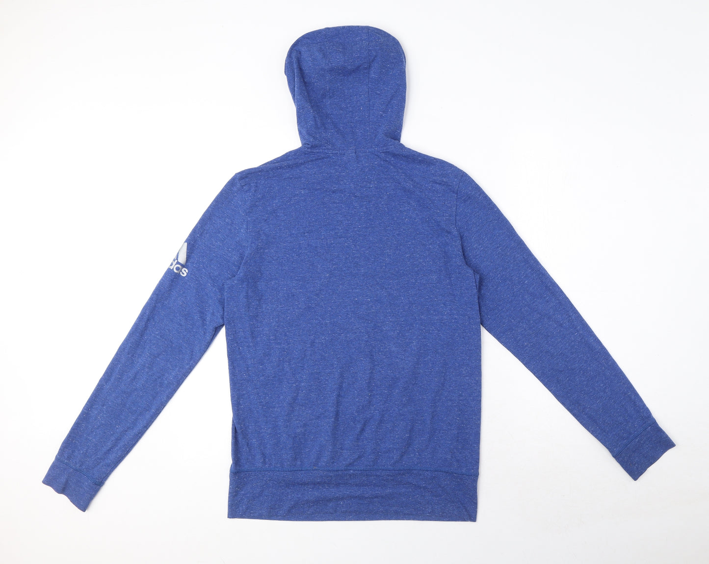 adidas Womens Blue Cotton Pullover Hoodie Size S Pullover