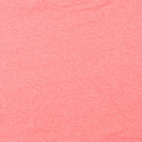 Marks and Spencer Girls Pink Polyester Basic T-Shirt Size 13-14 Years Round Neck Pullover - Knot Front