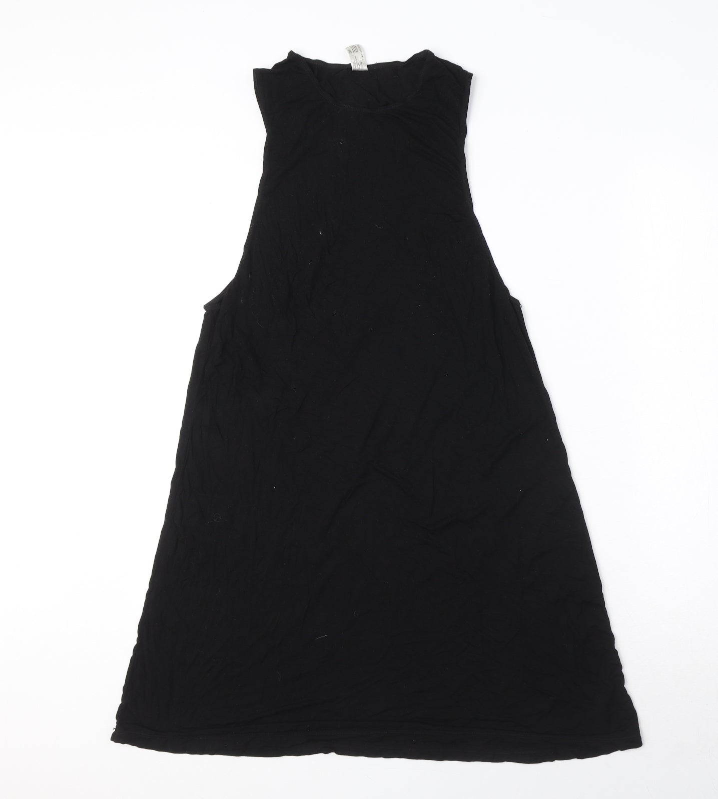 American Apparel Womens Black Viscose A-Line Size S Round Neck Pullover