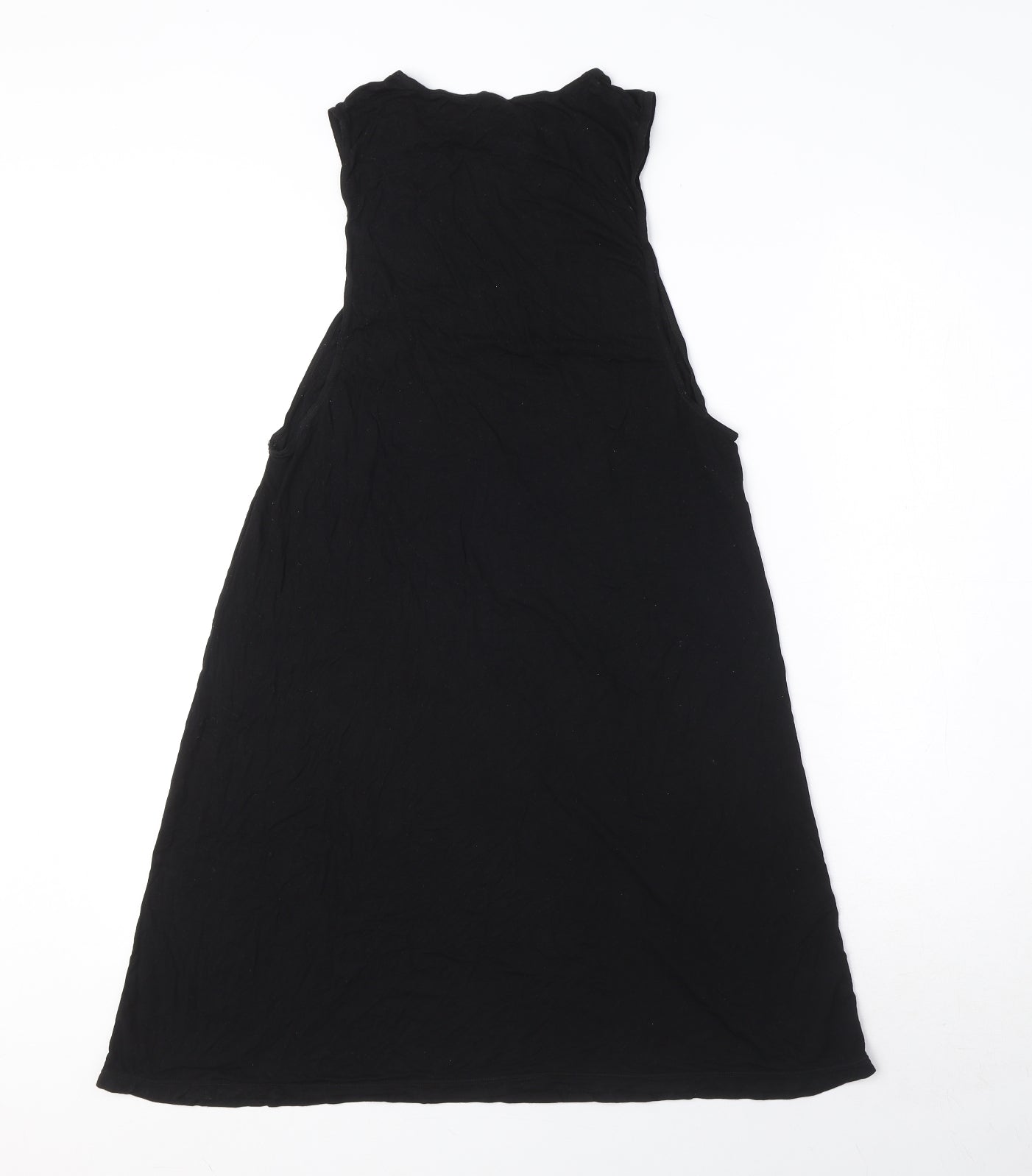 American Apparel Womens Black Viscose A-Line Size S Round Neck Pullover