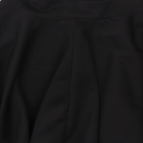 Pilot Womens Black Polyester Swing Skirt Size 8
