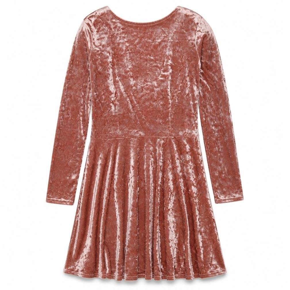 Front view of Topshop women’s pink polyester a-line, size UK 10, round neck pullover