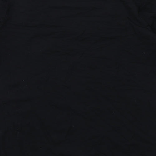 Per Una Womens Black Viscose Basic T-Shirt Size 12 Scoop Neck - Embellished