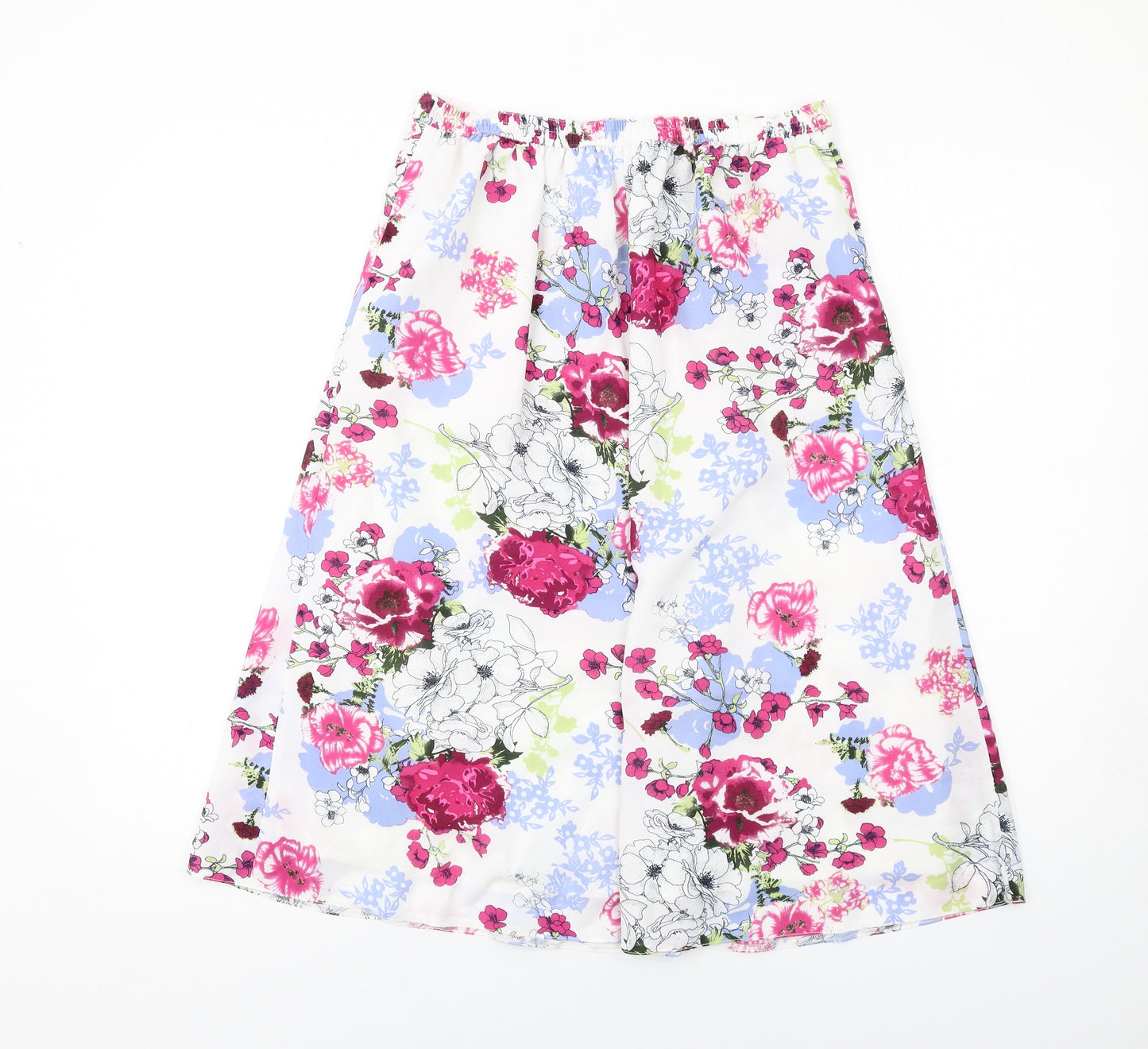 EWM Womens Multicoloured Floral Polyester A-Line Skirt Size 10