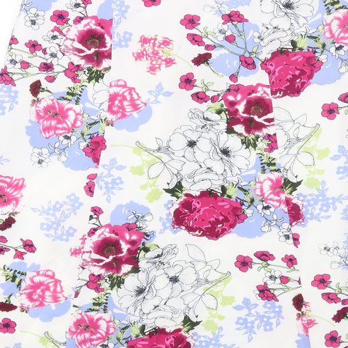 EWM Womens Multicoloured Floral Polyester A-Line Skirt Size 10