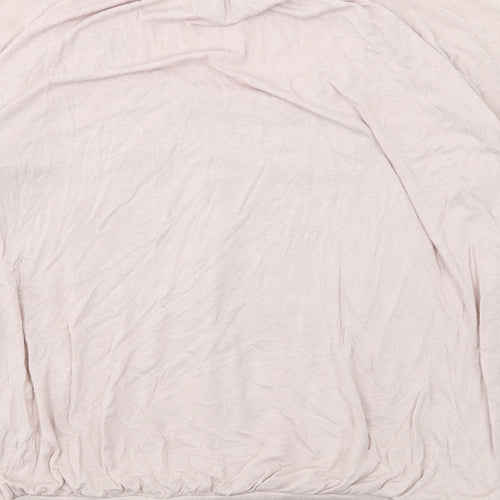 Phase Eight Womens Pink Viscose Basic T-Shirt Size 14 Boat Neck
