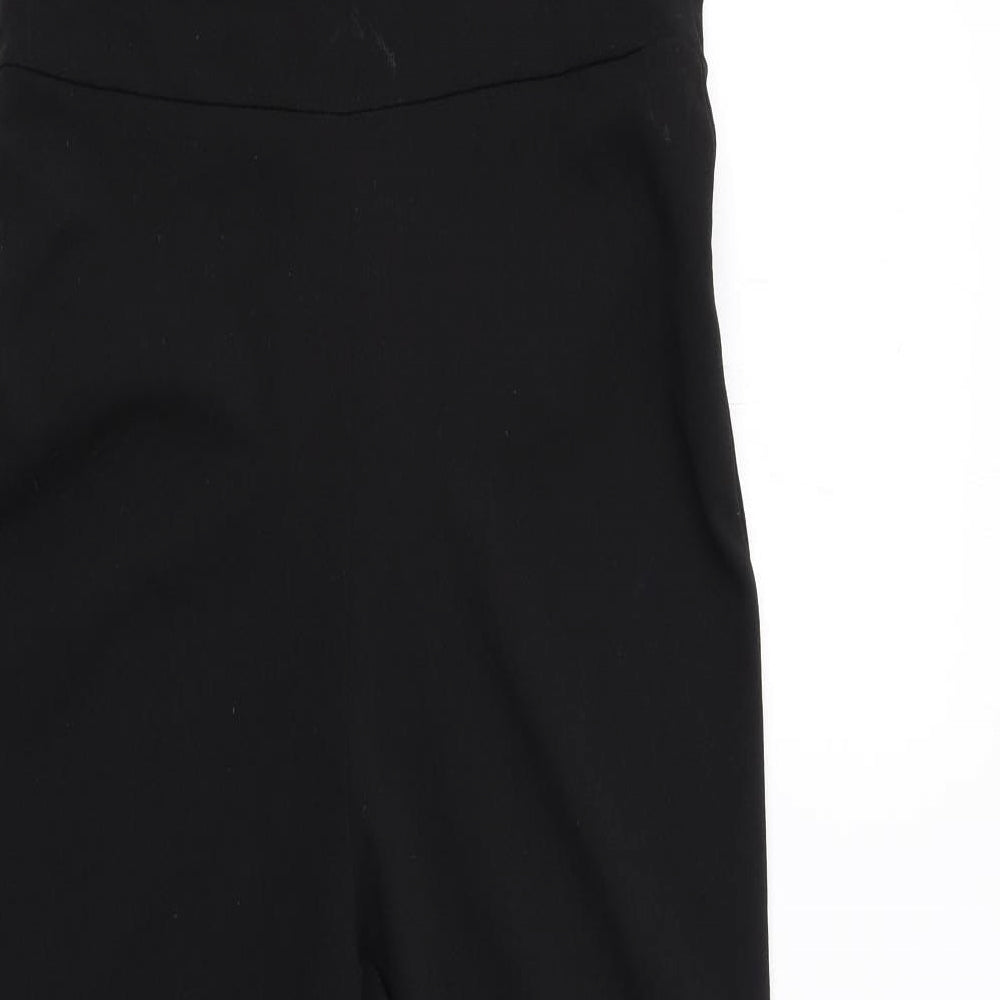 Lipsy Girls Black Polyester Jumpsuit One-Piece Size 13-14 Years L25 in Button