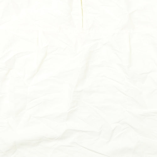 NEXT Womens Ivory Modal Basic Blouse Size 12 Round Neck