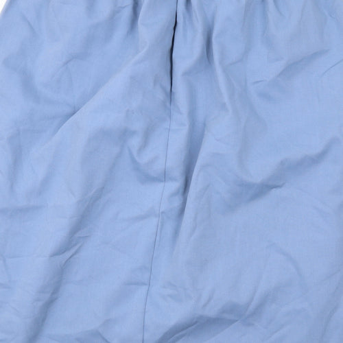 Bonmarché Womens Blue Polyester A-Line Skirt Size 14 Drawstring
