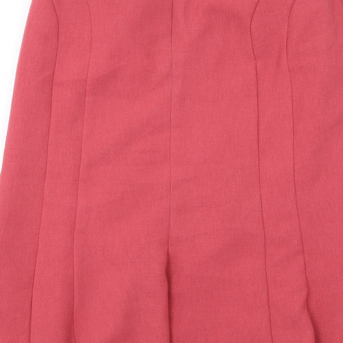 Eastex Womens Pink Polyester Swing Skirt Size 12 Zip