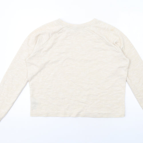 ASOS Womens Beige Polyester Pullover Sweatshirt Size 14 Pullover